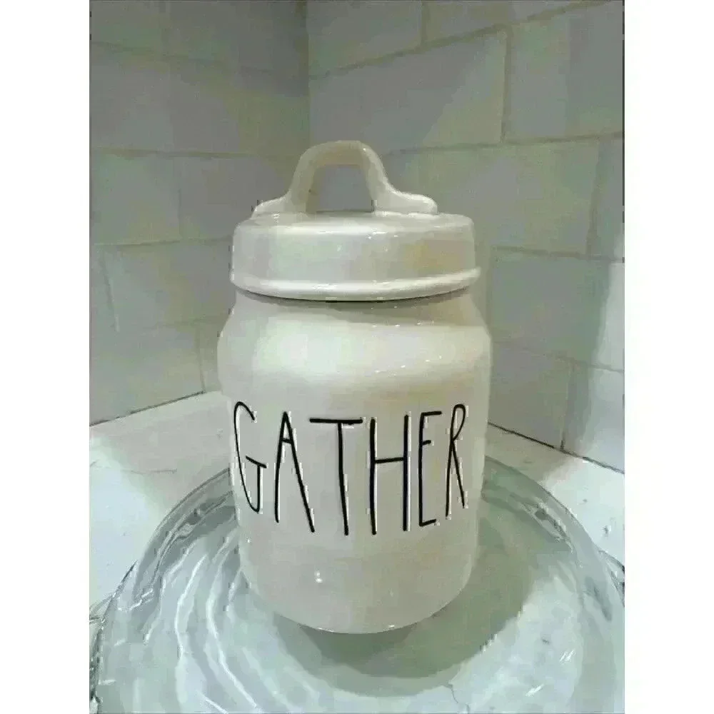 Rae Dunn GATHER Canister NEW RARE